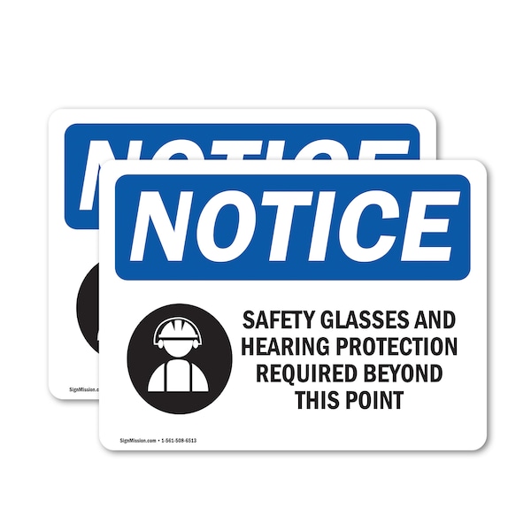 Signmission 5 in Height, 7 in Width, Vinyl Decal, Rectangle OS-2PACK-NS-D-57-L-18156 - main